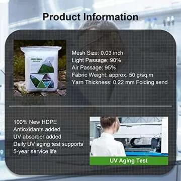 UV-Resistant Garden Insect Netting for Vegetable Protection