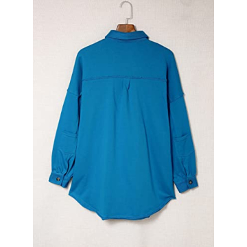 Astylish Women's Cozy Shacket with Pockets