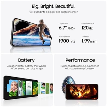 SAMSUNG Galaxy S24 FE AI Phone 128GB Unlocked 50MP Camera