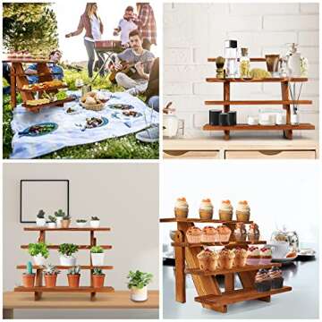 Wooden Cupcake Towers for Effortless Displays and Events