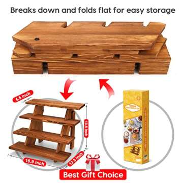 Wooden Cupcake Towers for Effortless Displays and Events