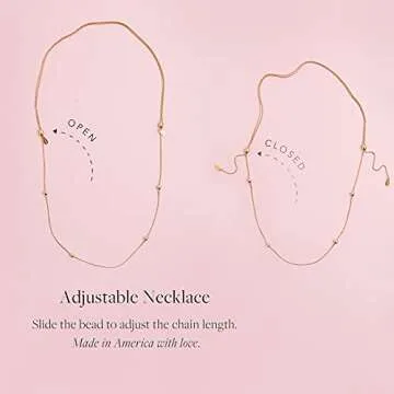 Alex and Ani Celestial Starburst Duo Charm Adjustable Necklace for Women, Shiny Gold Finish, 18 to 20 in