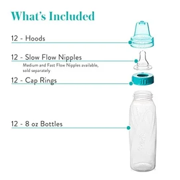 Evenflo Classic Baby Bottles - 12 Pack, Easy to Clean