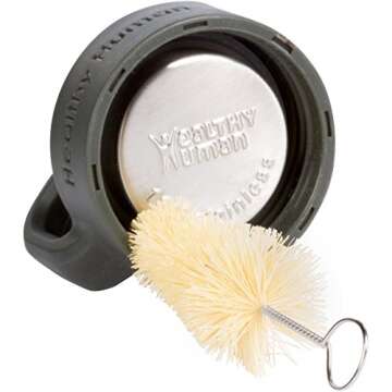 Healthy Human Water Bottle Cleaner 3-Piece Bamboo Long Brush Stainless Steel Cleaning Set