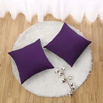 MUMFAS Throw Pillow Covers – Soft Cushion Covers for Home