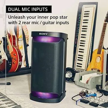 Sony SRS Series Wireless Portable-Bluetooth-Karaoke Party-Speaker IPX4 Splash-Resistant with 25 Hour-Battery