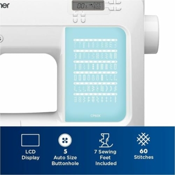 Brother CP60X Sewing Machine 60 Stitches LCD Display