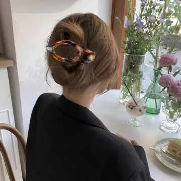 Atoden Flat Hair Clips for All Hair Types 6Pcs