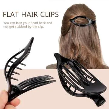 Atoden Flat Hair Clips for All Hair Types 6Pcs