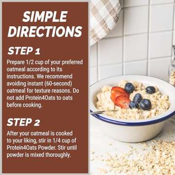 PEScience Select Protein4Oats, Maple and Brown Sugar, 12 Serving, Whey and Casein Blend for Oats and Oatmeal