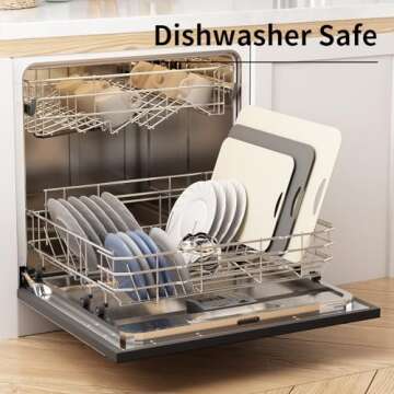 TPU Cutting Boards Set of 3 - Knife Mark Resistant & BPA Free