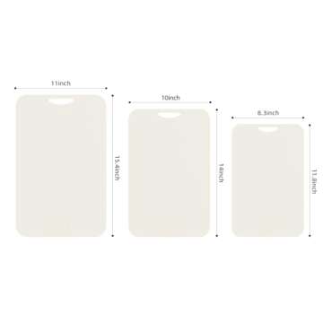 TPU Cutting Boards Set of 3 - Knife Mark Resistant & BPA Free