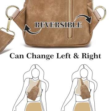 INICAT Women's Stylish Crossbody Sling Bag in Khaki