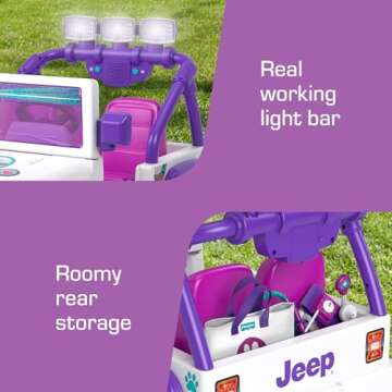 Power Wheels Happy Hound Vet Jeep for Kids Adventures