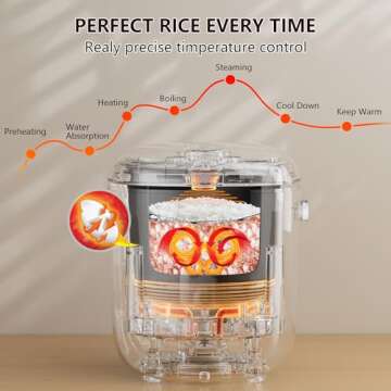 POKAPOKA Mini Rice Cooker with 24-H Timer and Nonstick Pot