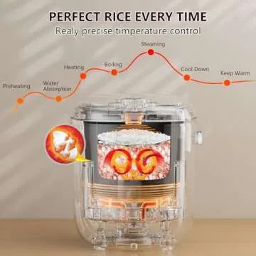 POKAPOKA Mini Rice Cooker with 24-H Timer and Nonstick Pot