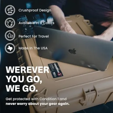 Condition 1 Large Waterproof Hard Case in Red 25"