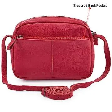 Chic Crossbody Leather Bag for Women - Sleek & Stylish
