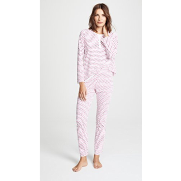 Roller Rabbit Women's Hearts PJ Set Comfortable Sleepwear
