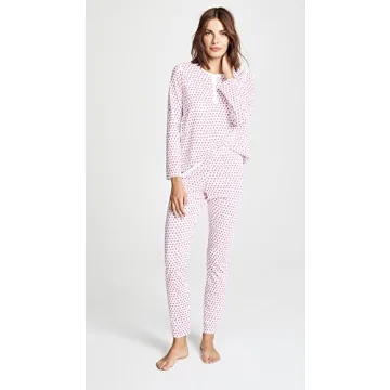 Roller Rabbit Women's Hearts PJ Set Comfortable Sleepwear