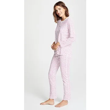 Roller Rabbit Women's Hearts PJ Set Comfortable Sleepwear