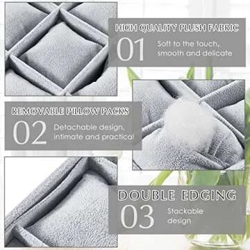 Henoyso Velvet Watch Organizer - 2 Stackable Trays