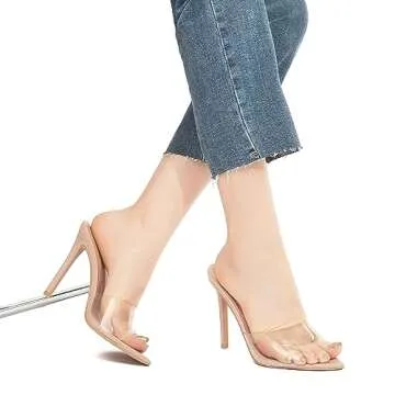 Stylish Shion ShaaYii Women Clear Pointed Toe Heels