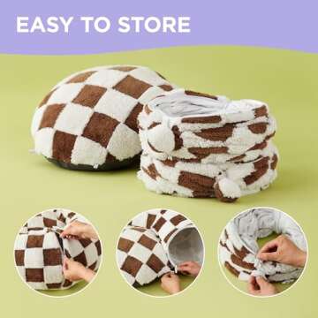 Lesure Cat Tunnel Bed for Indoor - Cute Cat Donut Tunnel with Washable Circle Cushion, Round Pet Peekaboo Cave Toy for Kitten/Puppy/Rabbit, Brown