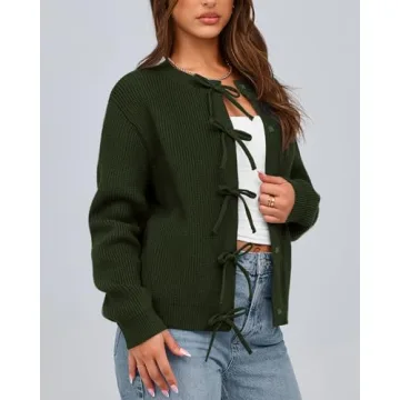 Stylish BTFBM Open Front Cardigan for Women - Fall 2024