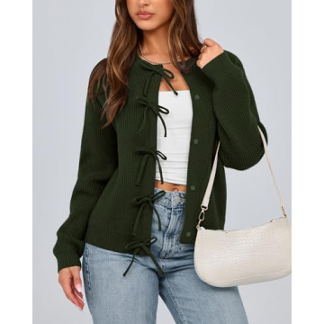 Stylish BTFBM Open Front Cardigan for Women - Fall 2024
