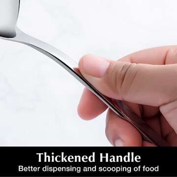 Elegant KINGSTONE 8-Piece Serving Utensils Set in Stainless Steel