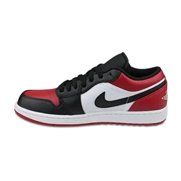 Nike Men's Air Jordan 1 Low Stylish Footwear in Gym Red
