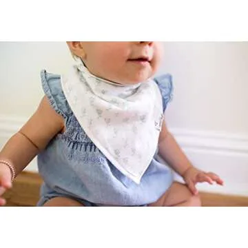 Copper Pearl Baby Bandana Bibs - 4 Pack Stylish Gift