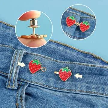 6 Sets Frog Strawberry Adjustable Waist Tighteners for Clothing