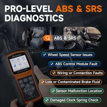 FOXWELL NT630 Plus OBD2 Scanner with ABS and SRS, 2025 ABS Scan Tool Bleeding Brake SRS Scanner Live Data, Car Code Reader Diagnostic Tool Bidirectional Scanner with SAS Oil Light