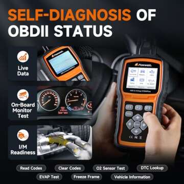 FOXWELL NT630 Plus OBD2 Scanner with ABS and SRS, 2025 ABS Scan Tool Bleeding Brake SRS Scanner Live Data, Car Code Reader Diagnostic Tool Bidirectional Scanner with SAS Oil Light