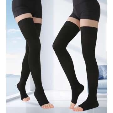 MGANG Thigh High Compression Stockings 20-30 mmHg for All