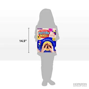 Made By Me Motorized Power Pottery Wheel - at Home Pottery Making – Clay Sculpting Activity for Kids Ages 6 and Up