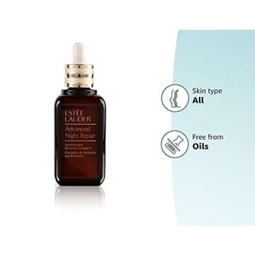 Estee Lauder | Advanced Night Repair Synchronized Recovery Complex II | Serum | Oil Free | For All Skin Types | Dermatologist Tested | 3.4 oz