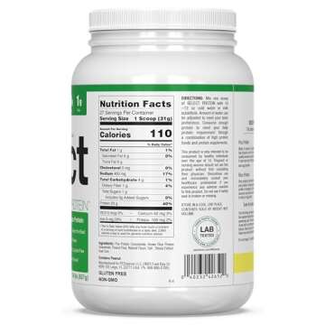 PEScience Select Vegan Plant Based Protein Powder, Peanut Butter Delight, 27 Serving, Premium Pea and Brown Rice Blend