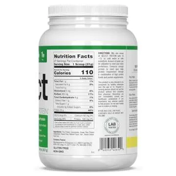 PEScience Select Vegan Plant Based Protein Powder, Peanut Butter Delight, 27 Serving, Premium Pea and Brown Rice Blend