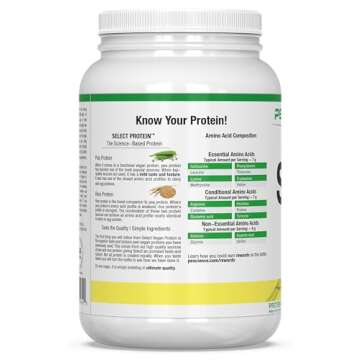 PEScience Select Vegan Plant Based Protein Powder, Peanut Butter Delight, 27 Serving, Premium Pea and Brown Rice Blend