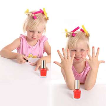 Non-Toxic Kids Nail Polish Set - Emosa Bright Colors