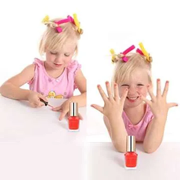 Non-Toxic Kids Nail Polish Set - Emosa Bright Colors