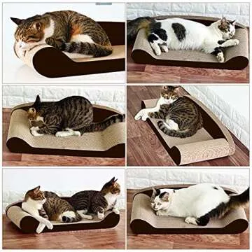 HALOVIE Extra Large Cat Scratcher Bed for Indoor Cats