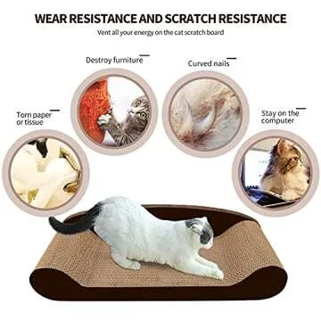 HALOVIE Extra Large Cat Scratcher Bed for Indoor Cats