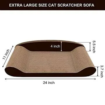 HALOVIE Extra Large Cat Scratcher Bed for Indoor Cats