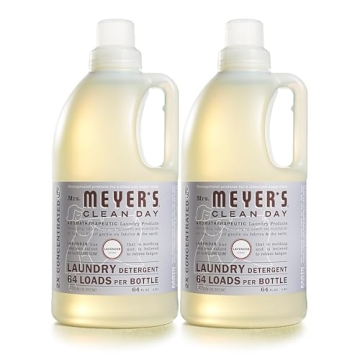 Mrs. Meyer's Clean Day Liquid Laundry Detergent, Eco-friendly and Biodegradable Lavender Scent, 64 o...