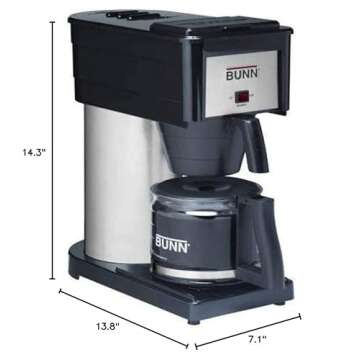 BUNN BX-D Velocity Brew 10-Cup Coffee Brewer, High Altitude