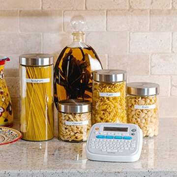 Brother P-Touch Home Personal Label Maker - PT-D202,Grey